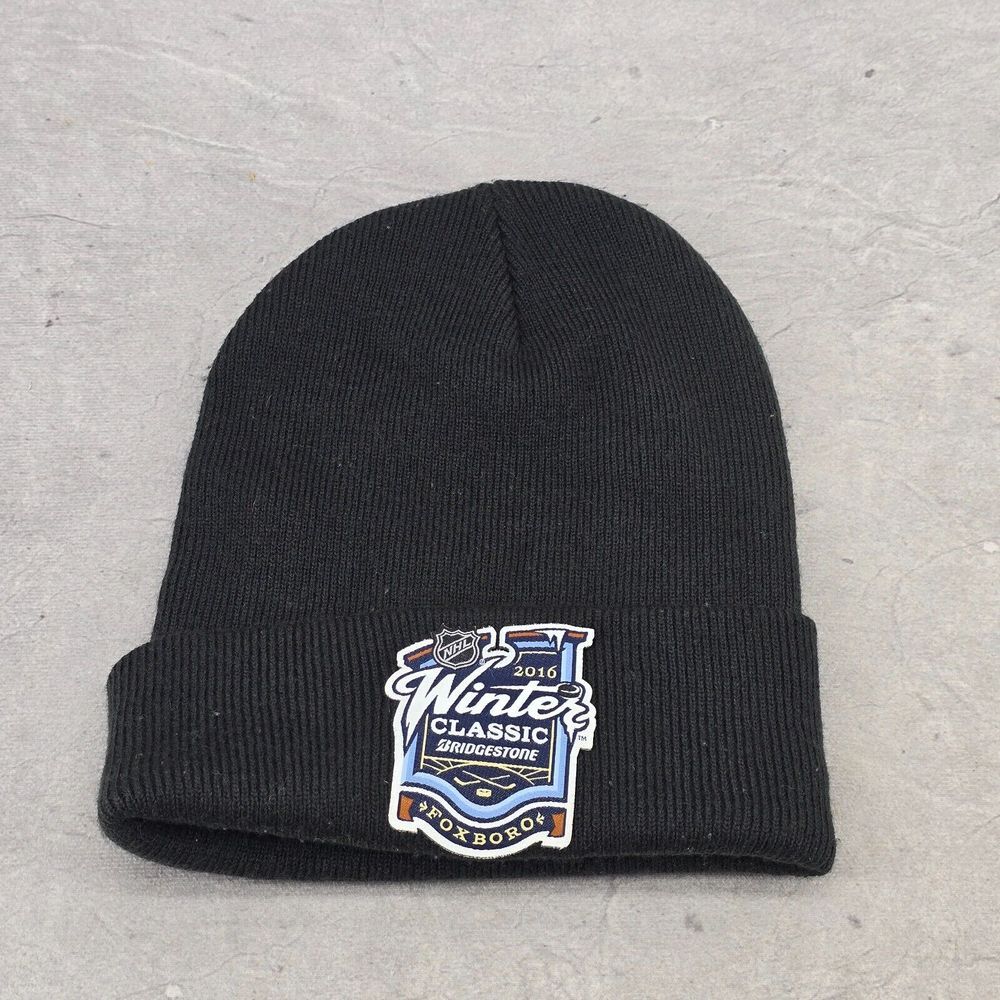 NHL 2016 Foxboro Winter Classic Bridgestone Cuffed Beanie‎ Hat Black One Size
